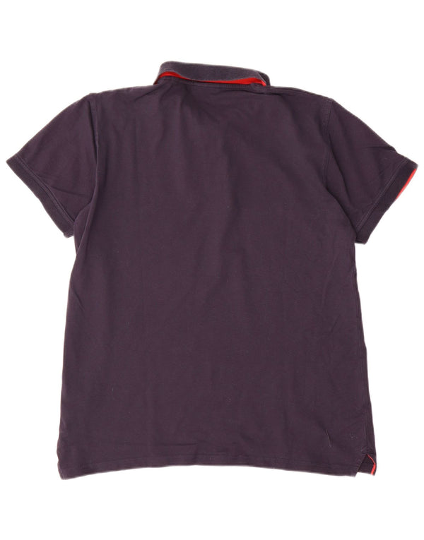 Polo da uomo Gant grande in cotone blu navy