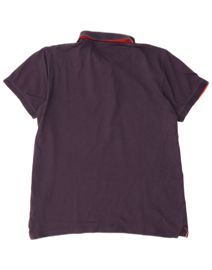 Polo da uomo Gant grande in cotone blu navy