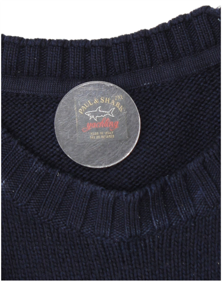 Maglione maglione girocollo da uomo Paul & Shark 2XL Blu navy