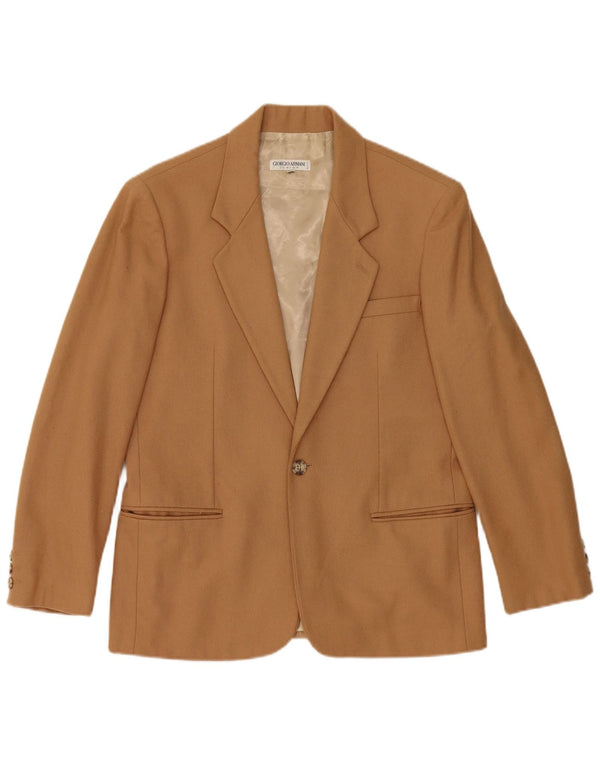 Giacca Blazer a 1 Bottone Armani Ragazzo 12-13 Anni in Lana Marrone