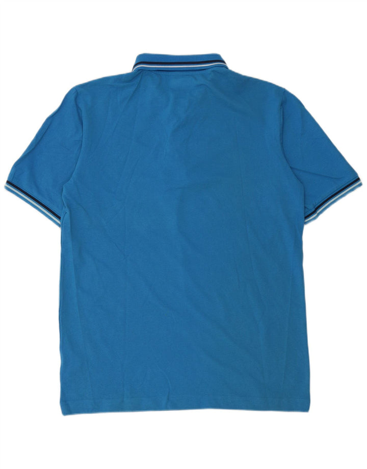 Polo Kappa Uomo Large Blu In Cotone