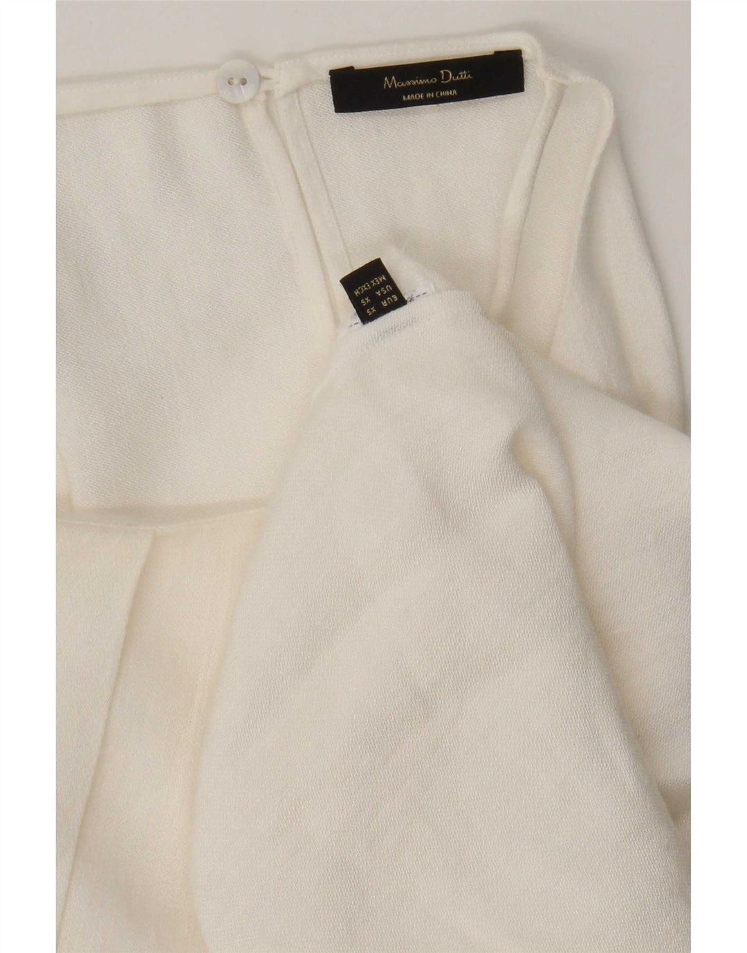 Top alla caviglia da donna Massimo Dutti UK 6 XS bianco
