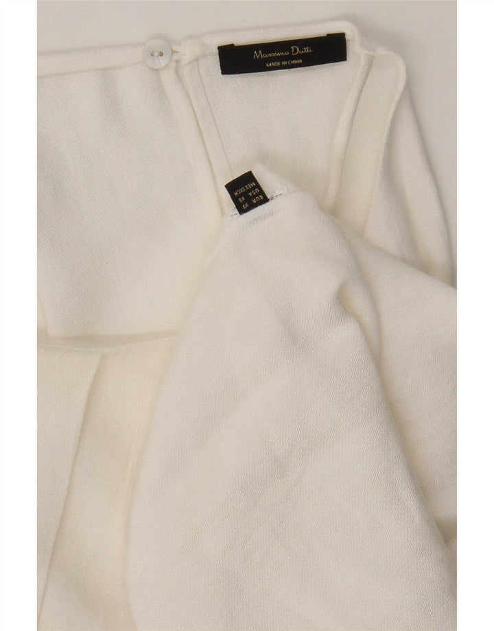Top alla caviglia da donna Massimo Dutti UK 6 XS bianco
