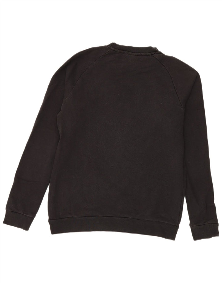 Felpa grafica da uomo Adidas Felpa media in cotone nero