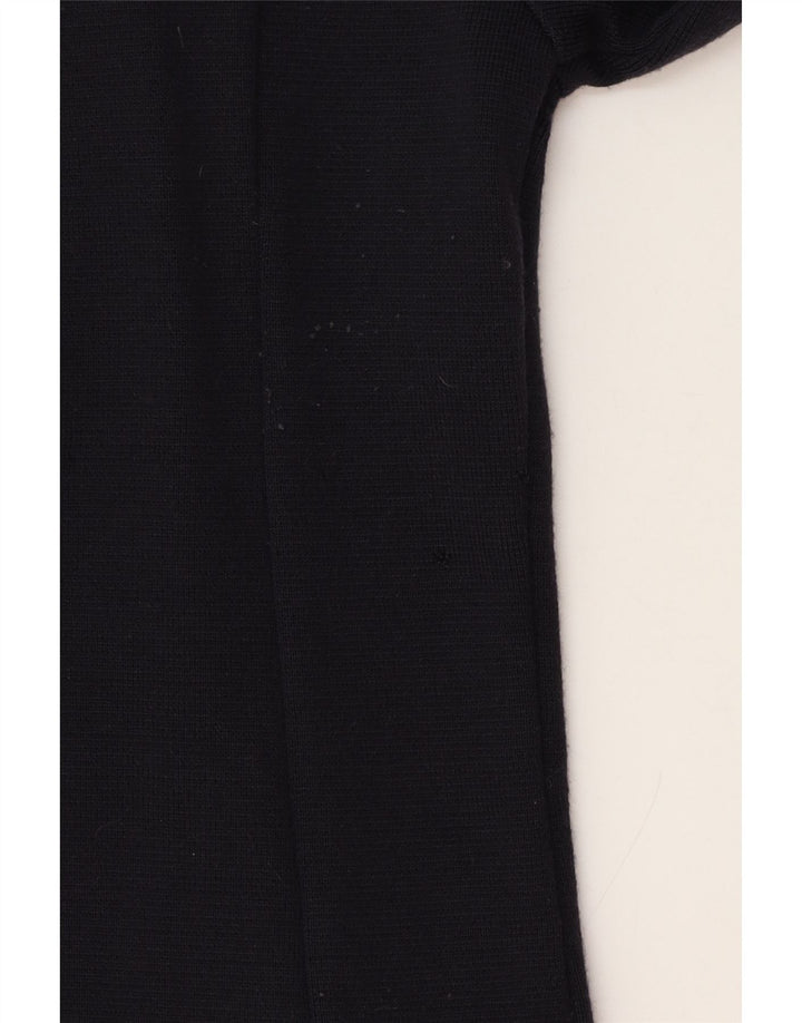 Maglione cardigan da donna Blauer UK 10 piccolo in lana blu navy