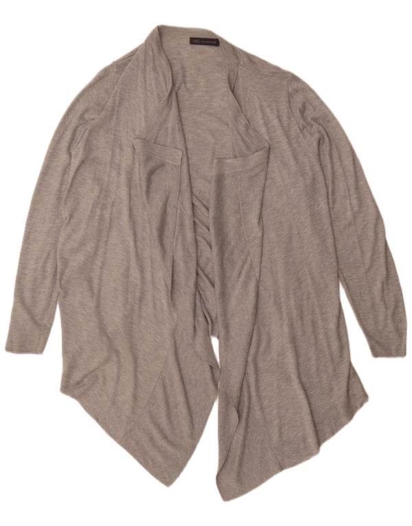 Marks & Spencer Maglione cardigan aperto da donna UK 18 XL Viscosa grigia