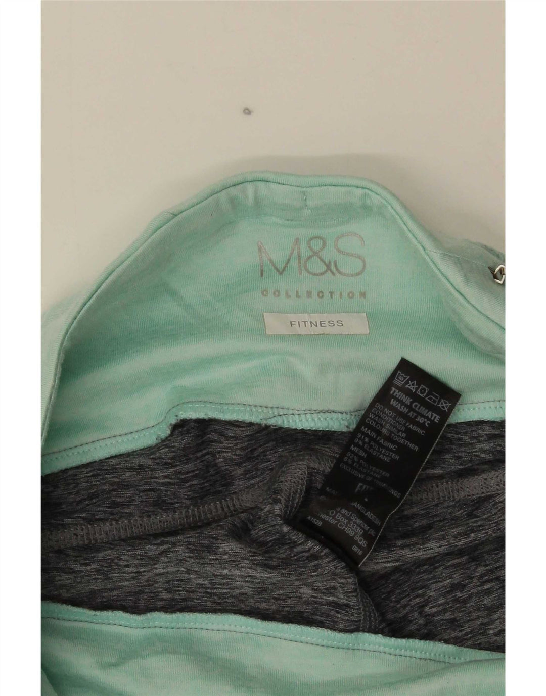 Leggings Capri da donna Marks & Spencer UK 12 Colorblock grigio medio