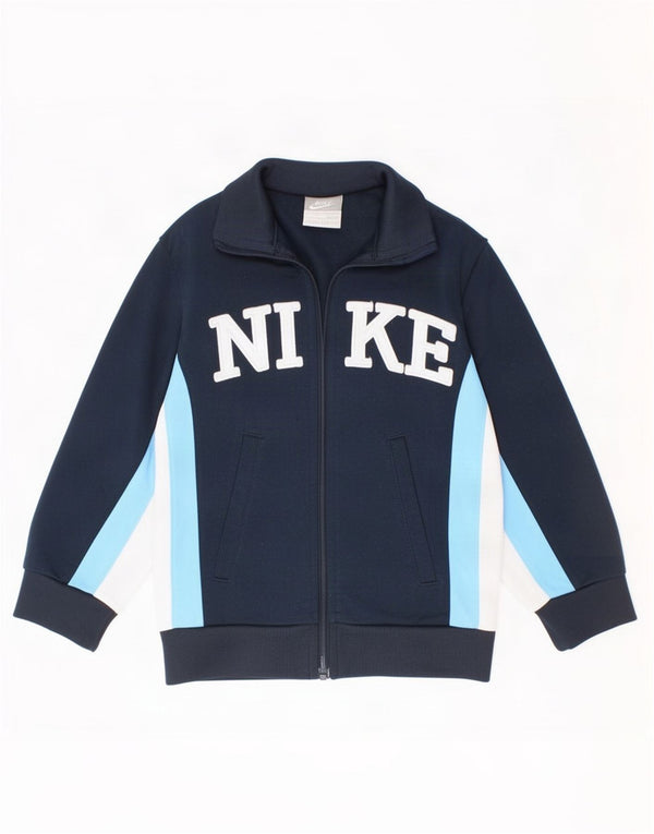 Giacca da tuta da ragazzo Nike 4-5 anni Small Blu Navy Colourblock
