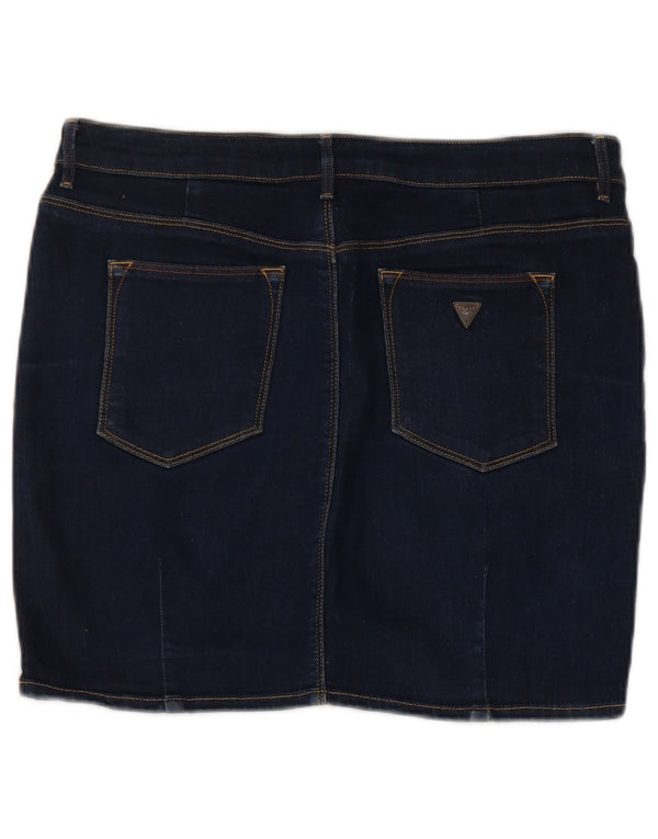 Guess Womens Mini Denim Skirt W29 Medium Blue Cotton