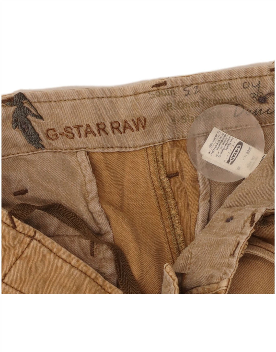 Pantaloncini cargo da uomo G-Star XL W38 in cotone beige