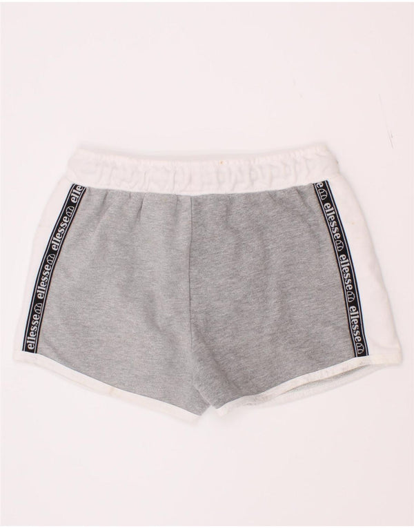 Pantaloncini sportivi grafici per ragazze Ellesse 8-9 anni in cotone color block grigio