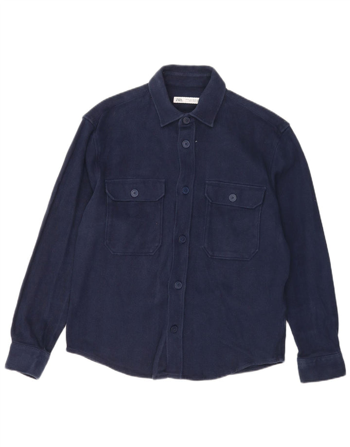Camicia Zara da uomo blu navy medio