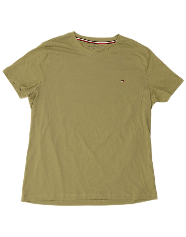 T-shirt da donna Tommy Hilfiger Top UK 20 2XL cotone kaki