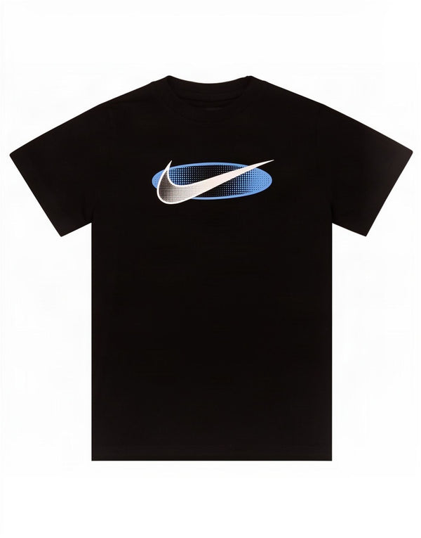 T-shirt grafica da ragazzo Nike Top 12-13 anni grande in cotone nero