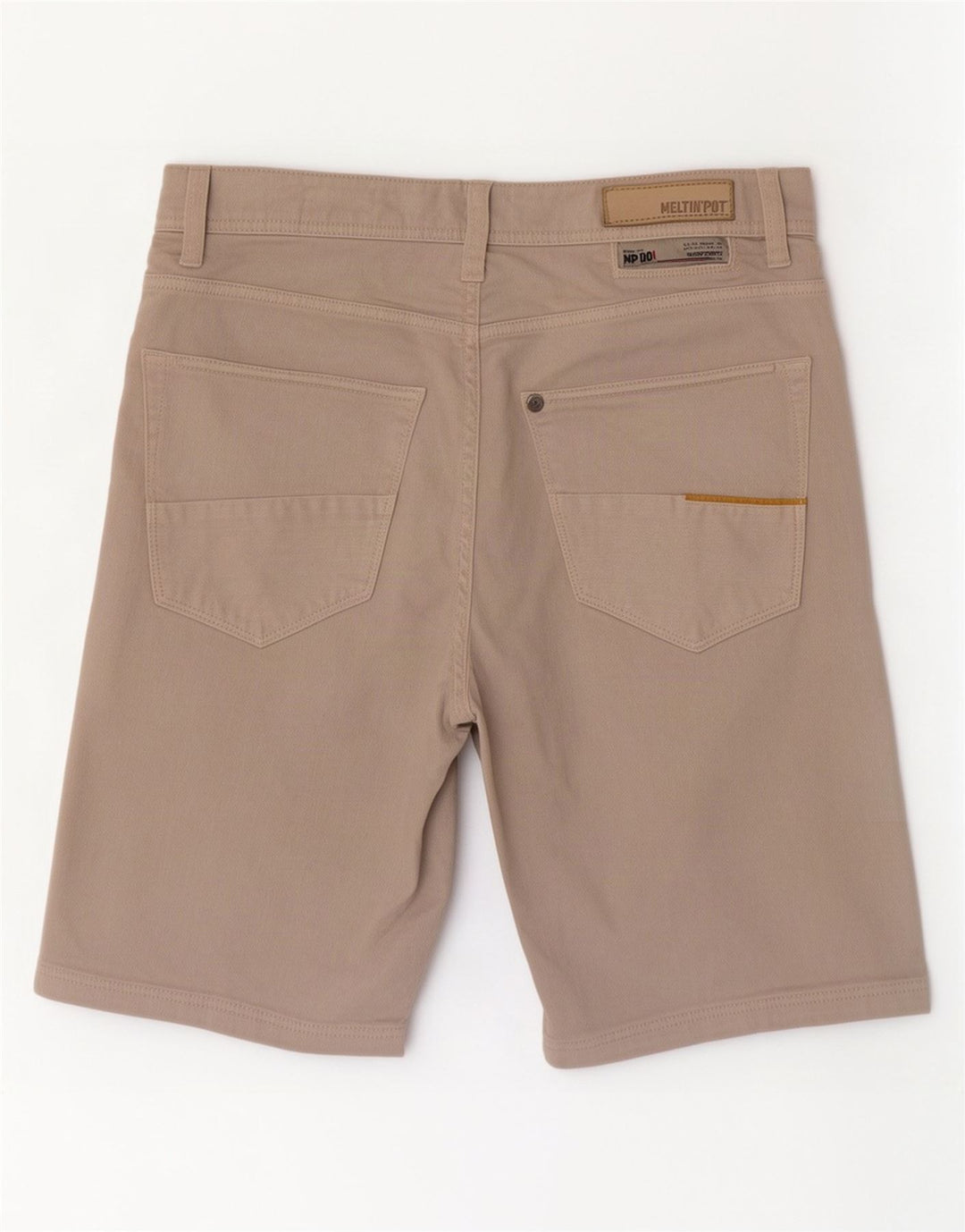 Pantaloncini casual da donna Meltin' Pot W32 Large in cotone beige