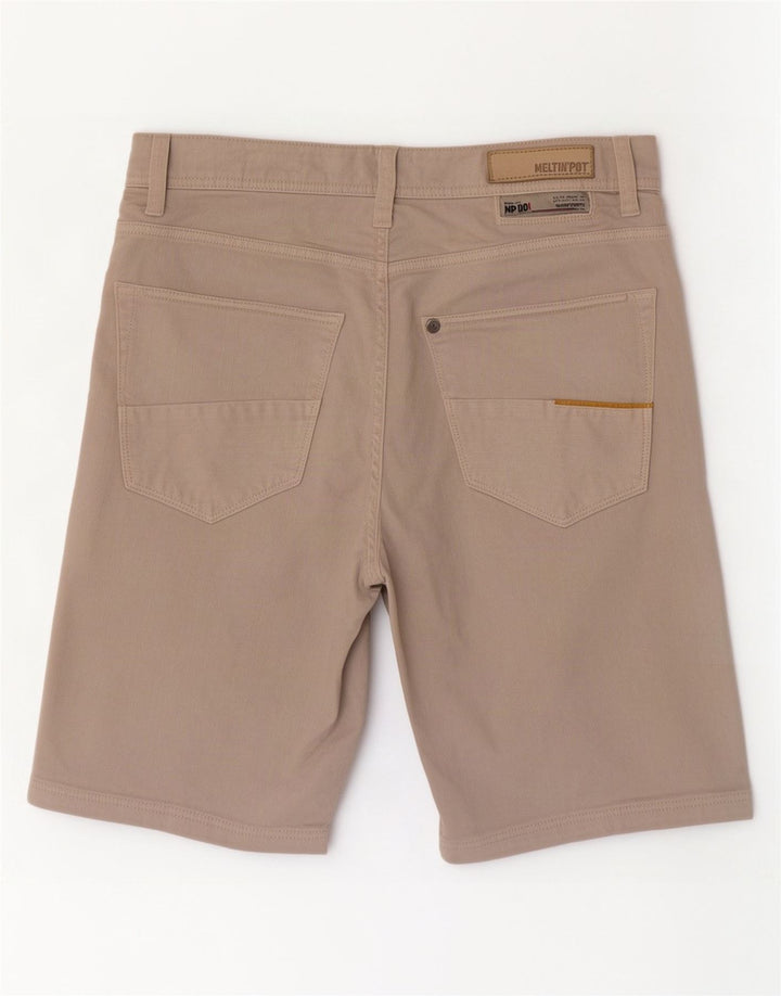 Pantaloncini casual da donna Meltin' Pot W32 Large in cotone beige