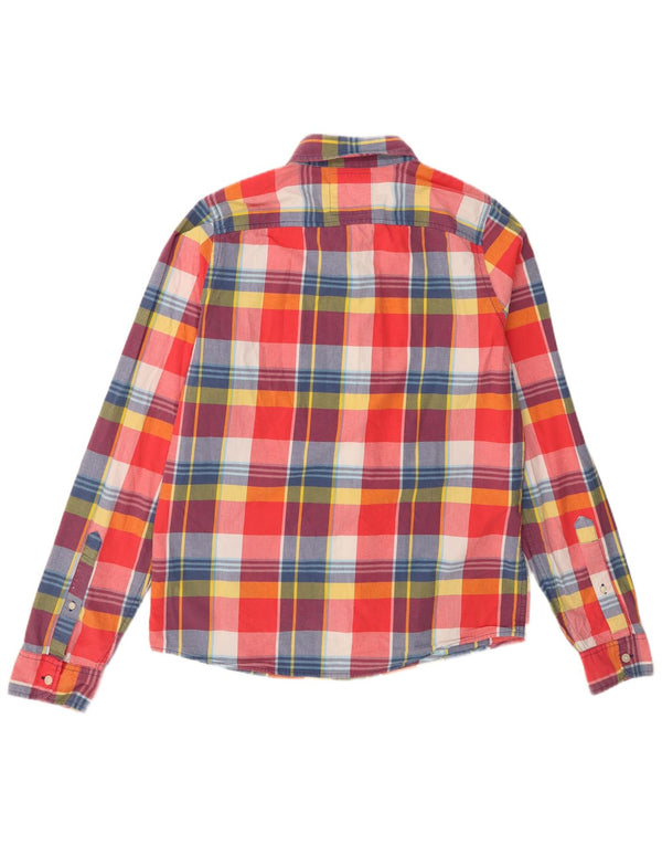 Camicia Hollister da uomo XL in cotone a quadri multicolore