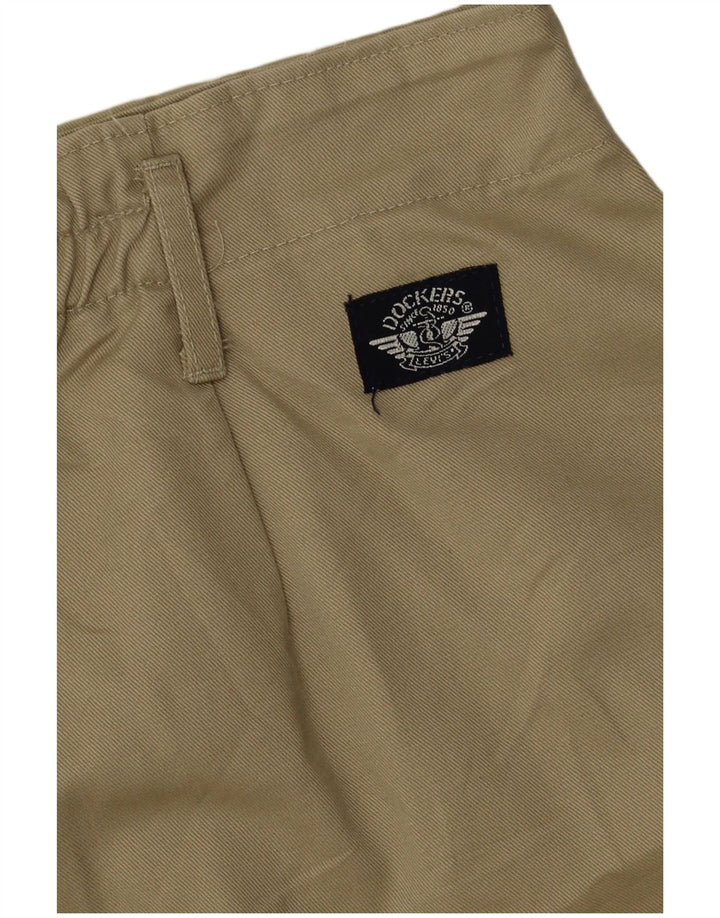 Pantaloni chino con pegging da uomo Dockers W32 L29 Beige