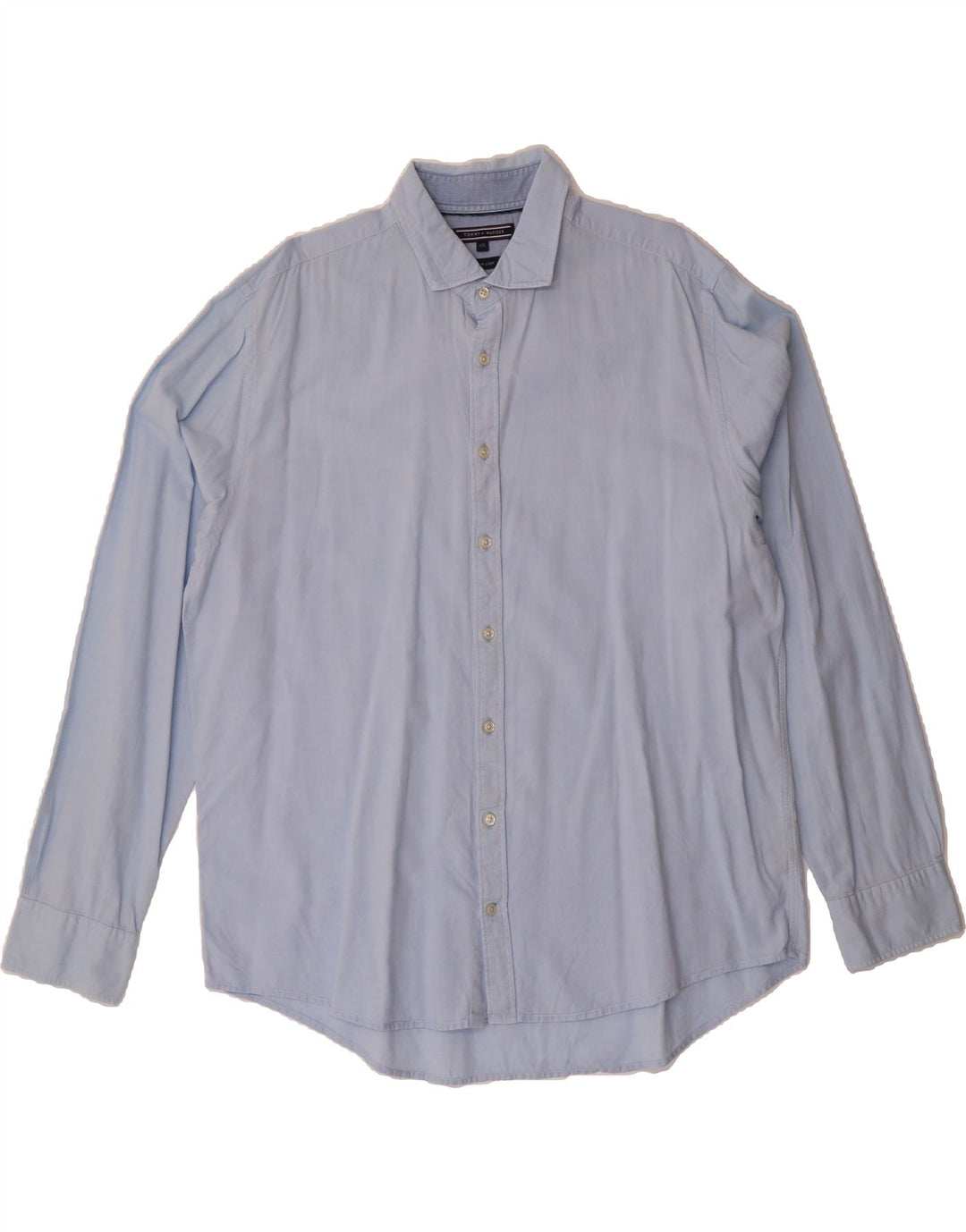 TOMMY HILFIGER Mens Shirt 2XL Blue Cotton Vintage Tommy Hilfiger and Second-Hand Tommy Hilfiger from Messina Hembry 