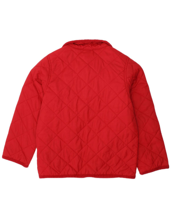 Giubbotto Trapuntato Bambina Benetton 4-5 Anni XS Rosso Poliammide