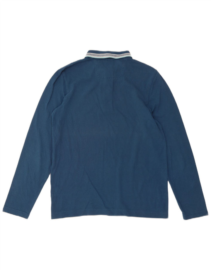Polo HUGO BOSS da uomo a maniche lunghe vestibilità regolare piccola blu