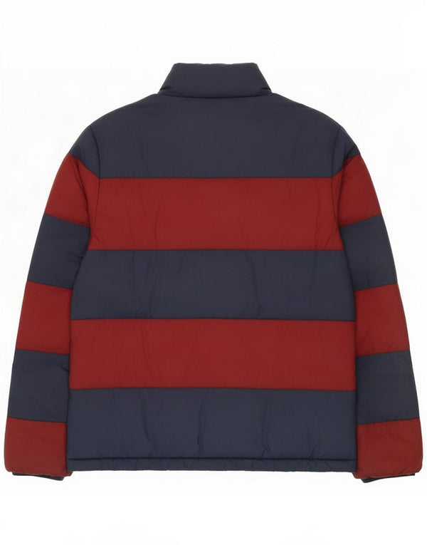 Jack Wills Mens Regular Fit Padded Jacket UK 38 Medium Blue Striped