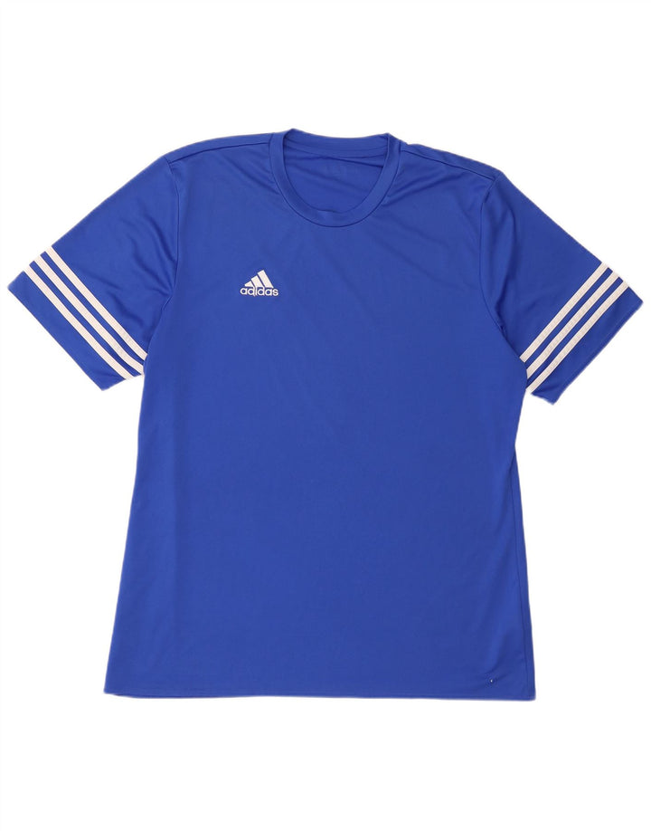 T-shirt da uomo Adidas Top 2XL blu poliestere