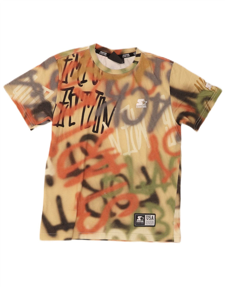 T-shirt con grafica Graffiti per ragazzi Starter Top 11-12 anni in cotone multicolore