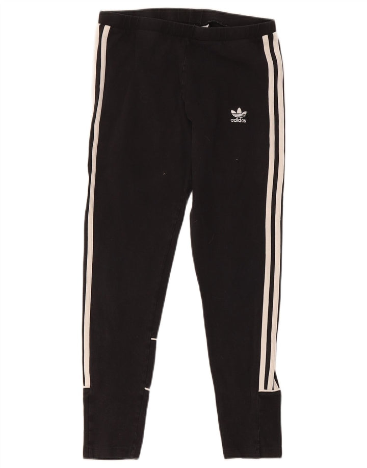 Leggings corti da donna Adidas UK 12 cotone medio nero