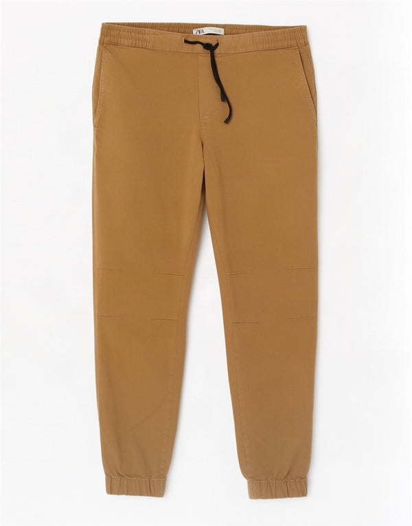 Pantaloni corti da uomo Zara Joggers grandi W32 L26 Beige