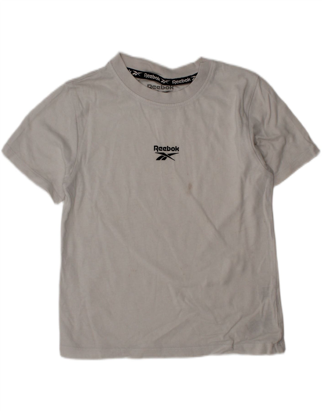 T-shirt grafica Reebok per ragazzi 6-7 anni in cotone bianco