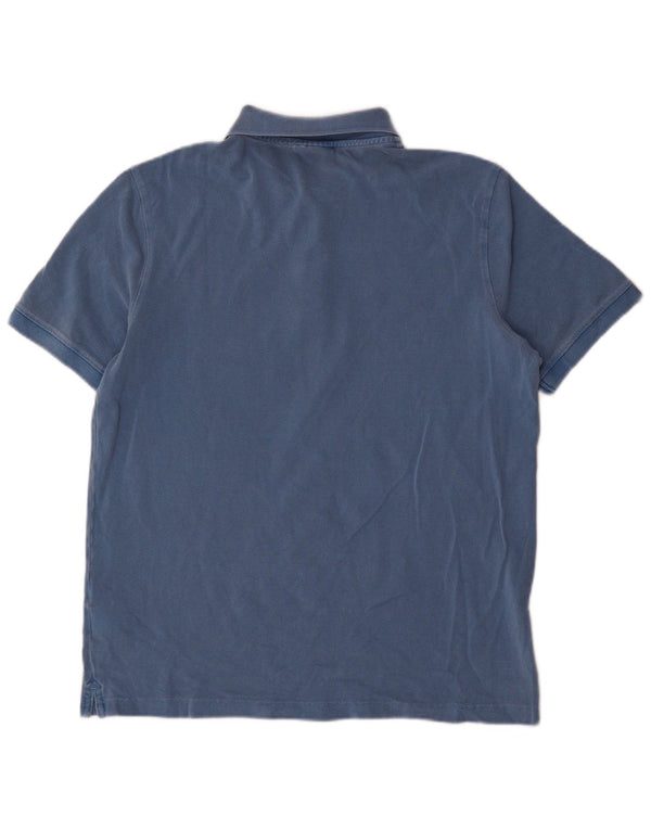 Polo da uomo Calvin Klein in cotone blu medio