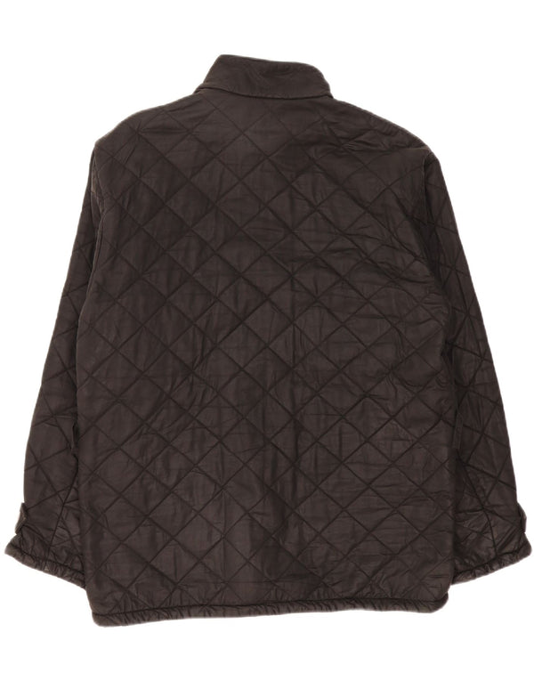 Giacca trapuntata da uomo Barbour UK 40 grande cotone nero
