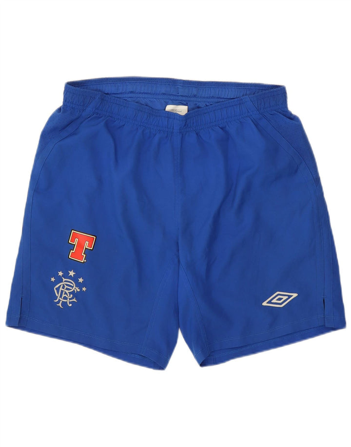 Pantaloncini sportivi grafici da uomo Umbro Sport blu medio