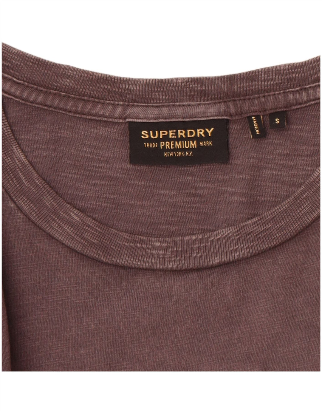 T-shirt da uomo SUPERDRY Top piccola in cotone grigio