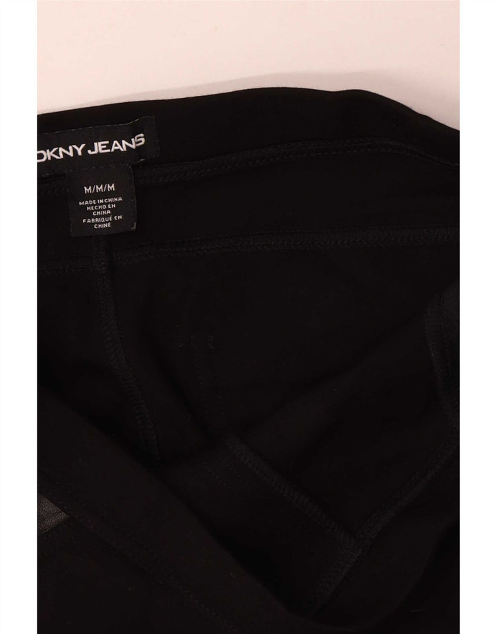 Pantaloni casual slim da donna Dkny medi W30 L29 viscosa nera