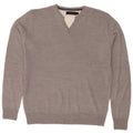 Maglione maglione girocollo da uomo Pierre Cardin grigio medio