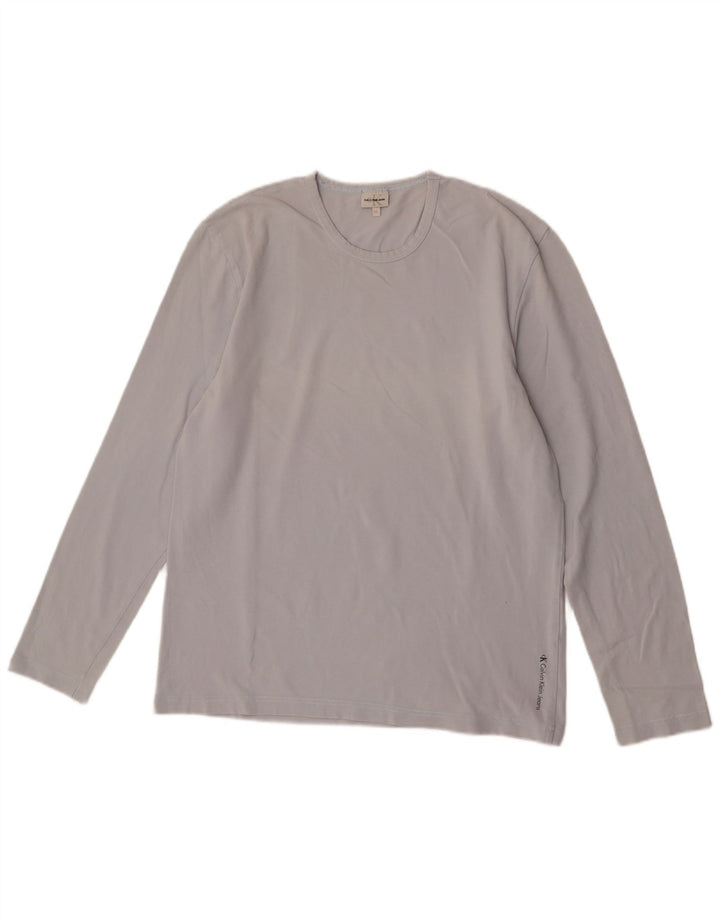 Top manica lunga da donna Calvin Klein Jeans UK 18 XL Grigio