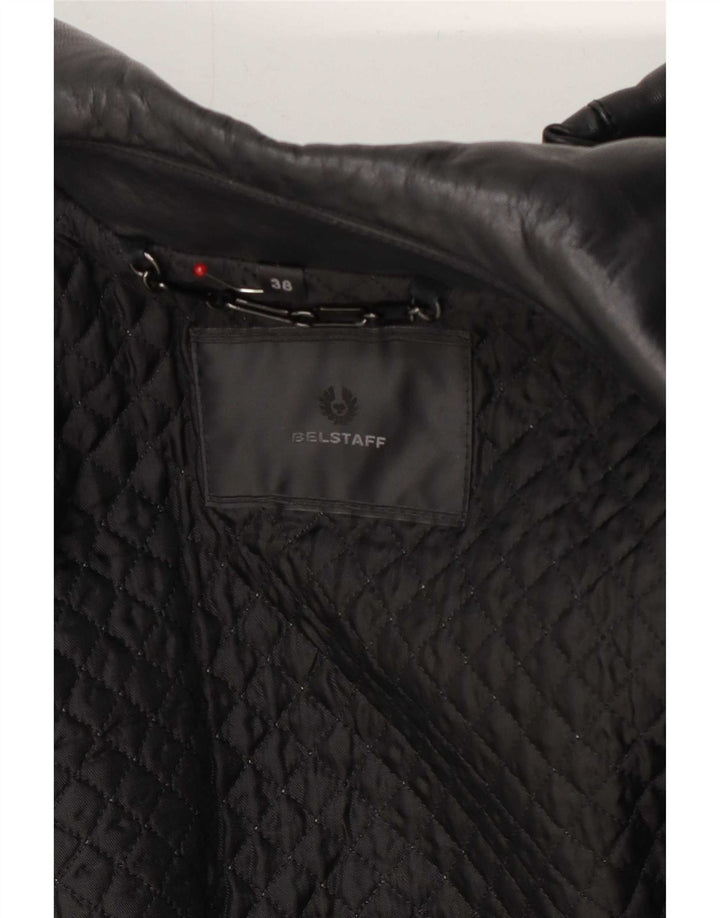 Giacca da motociclista in pelle da donna Belstaff IT 38 XS nera