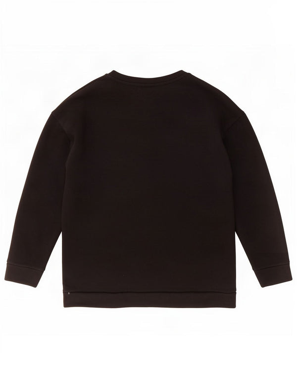 Zara Womens Graphic Sweatshirt Jumper UK 10 Small Black