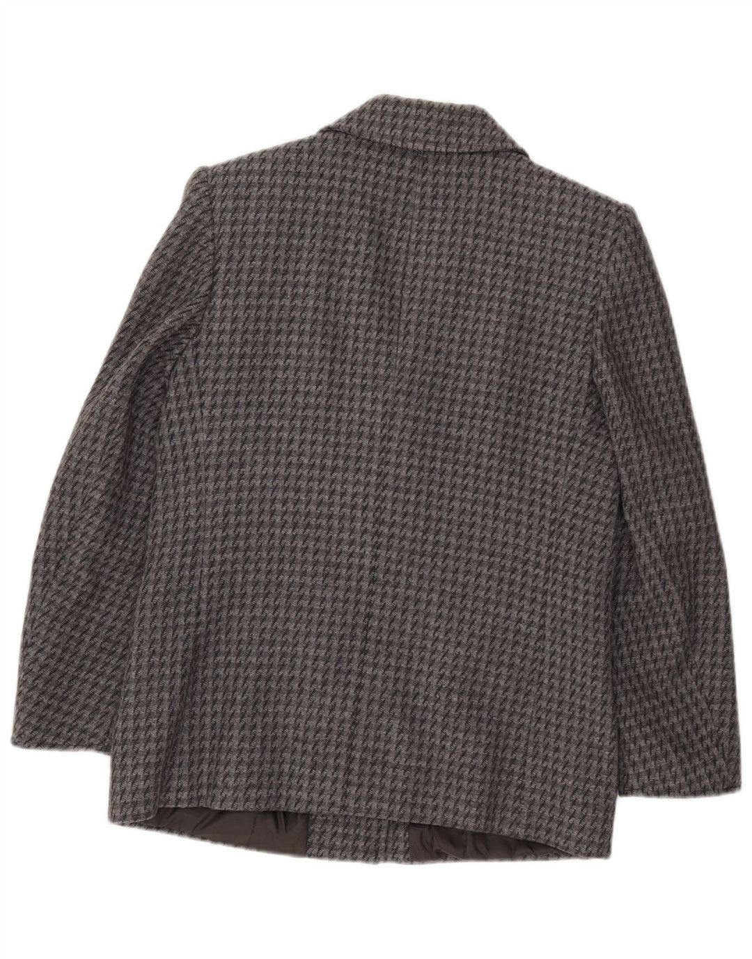 Giacca blazer vintage da donna a 2 bottoni IT 43 pied de poule grigio medio