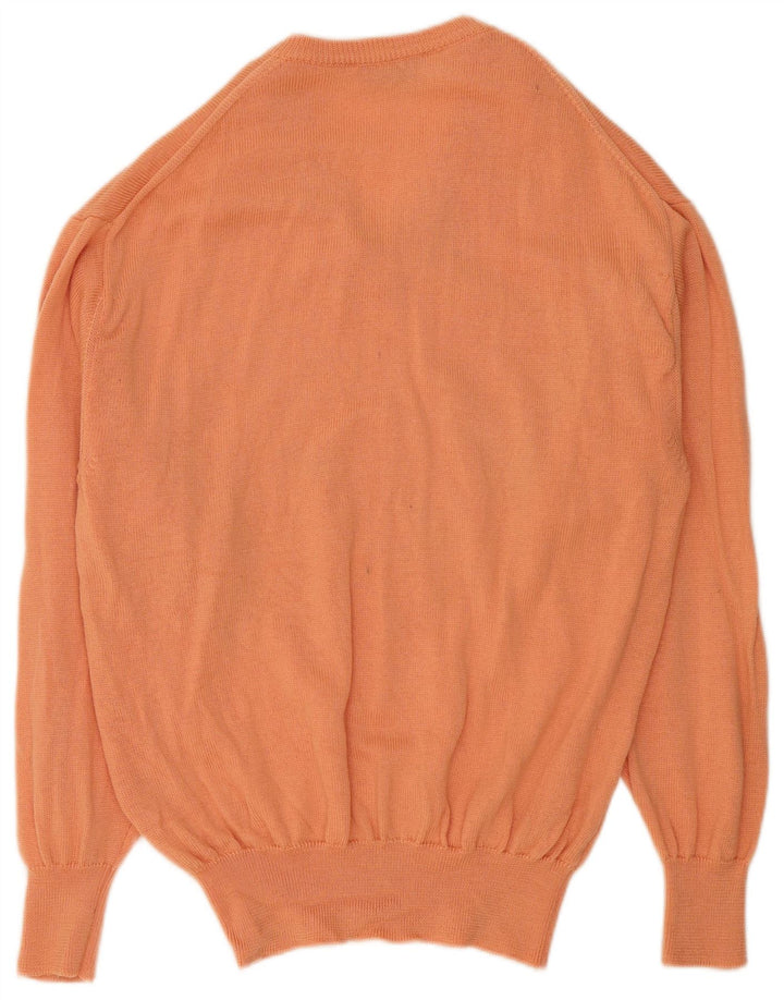Maglione Fila Uomo con scollo a V IT 52 Large Arancione