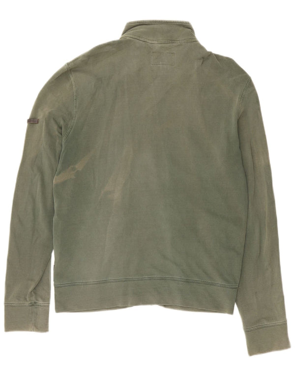 Giacca da tuta da uomo Armani Jeans in cotone verde medio
