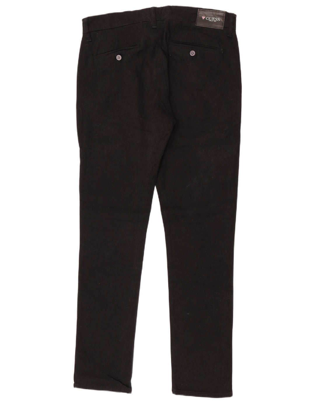 Pantaloni chino slim da uomo Guess W34 L32 cotone nero