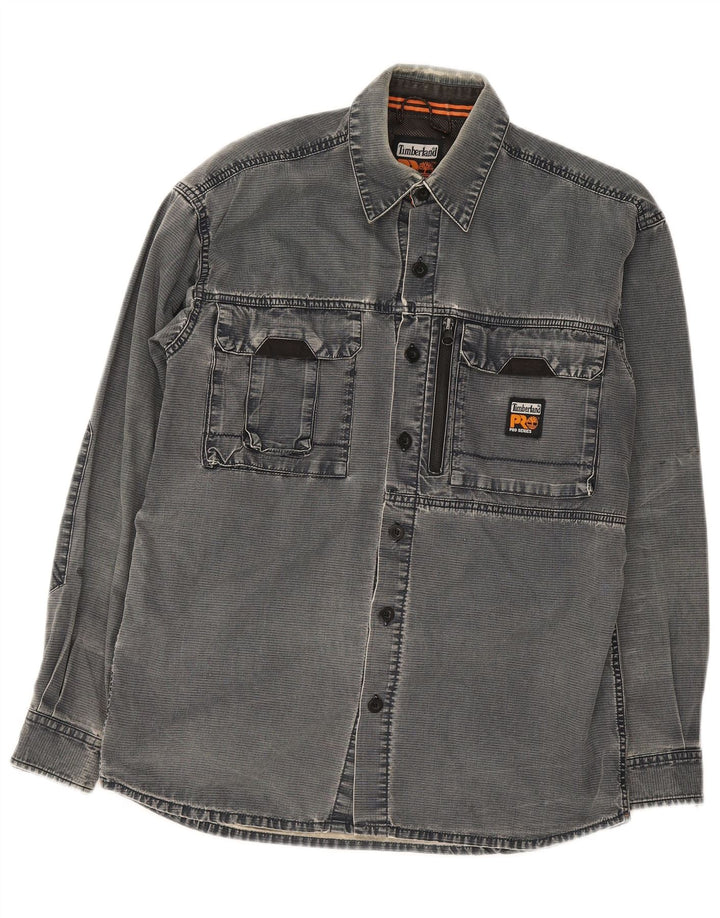 Camicia da lavoro da uomo Timberland piccola in cotone blu navy