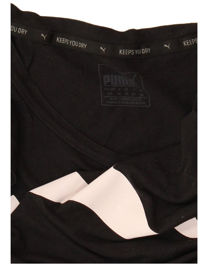 T-shirt grafica oversize da donna PUMA UK 10 Small Nera