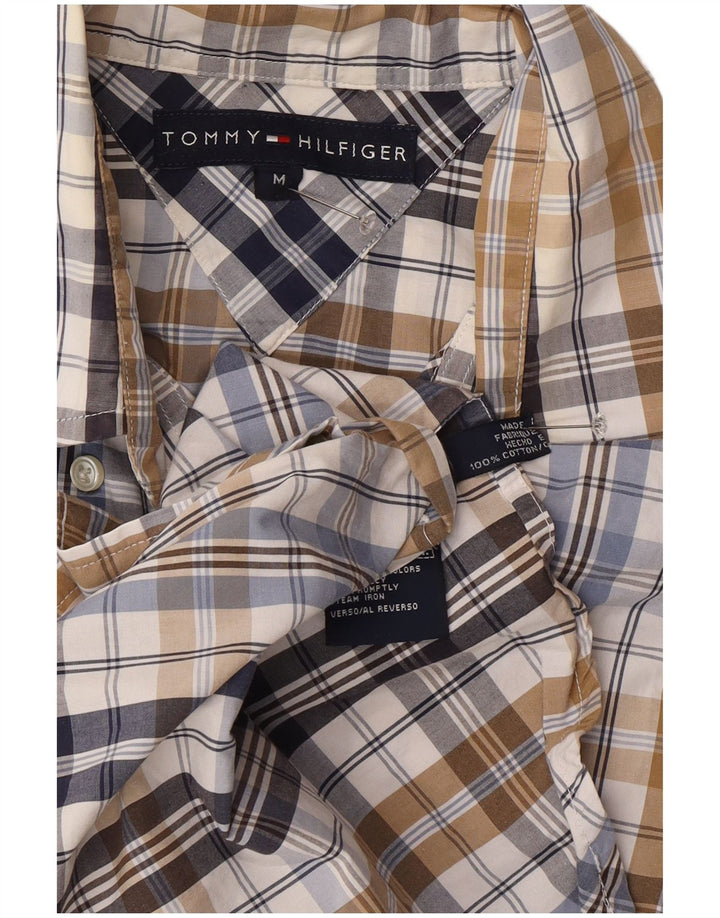 Camicia da uomo Regular Fit Tommy Hilfiger in cotone scozzese medio multicolore