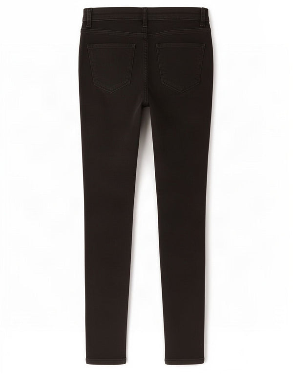 Pantaloni casual slim da donna Zara EU 36 XS W26 L26 cotone nero