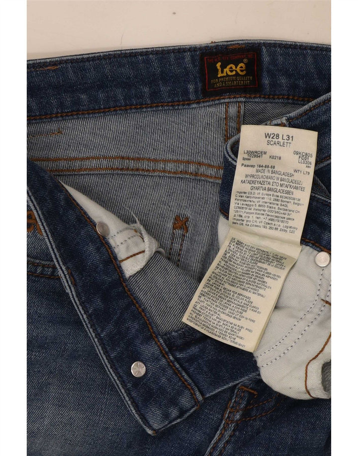 Jeans skinny da donna Lee W28 L26 cotone blu