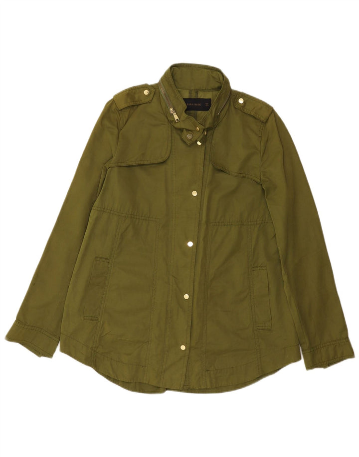 Giacca militare Zara da donna UK 10 piccola verde